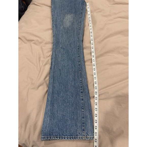 SLVRLAKE Womens Size 24 High Rise Boho Hippie Flare Jeans Blue 100% Cotton USA - Picture 7 of 9